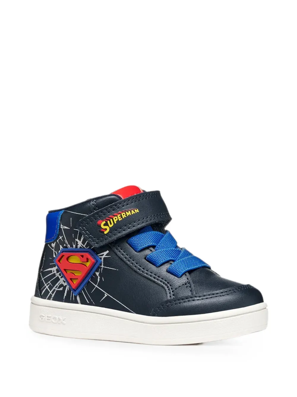 Geox Kids x Warner Bros Eclyper Superman high-top sneakers Blauw