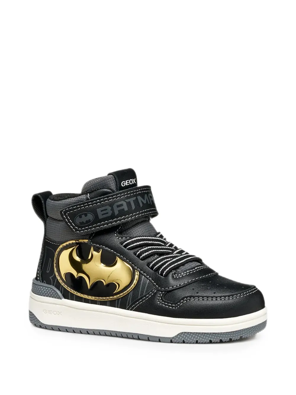 Geox Kids x DC Comics Bat sneakers met klittenband Zwart