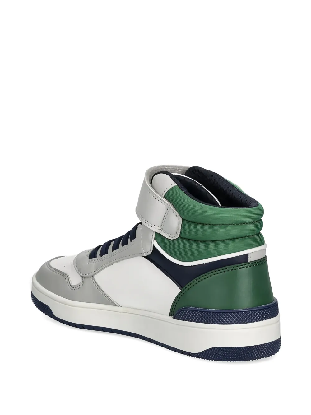 Geox Kids Washiba high top strap sneakers Wit