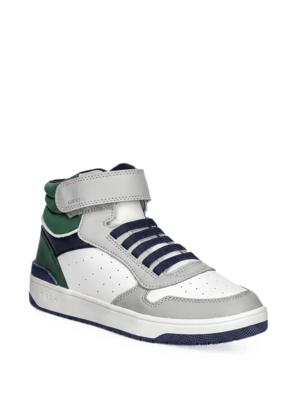 Geox Kids Washiba high top strap sneakers - Weiß