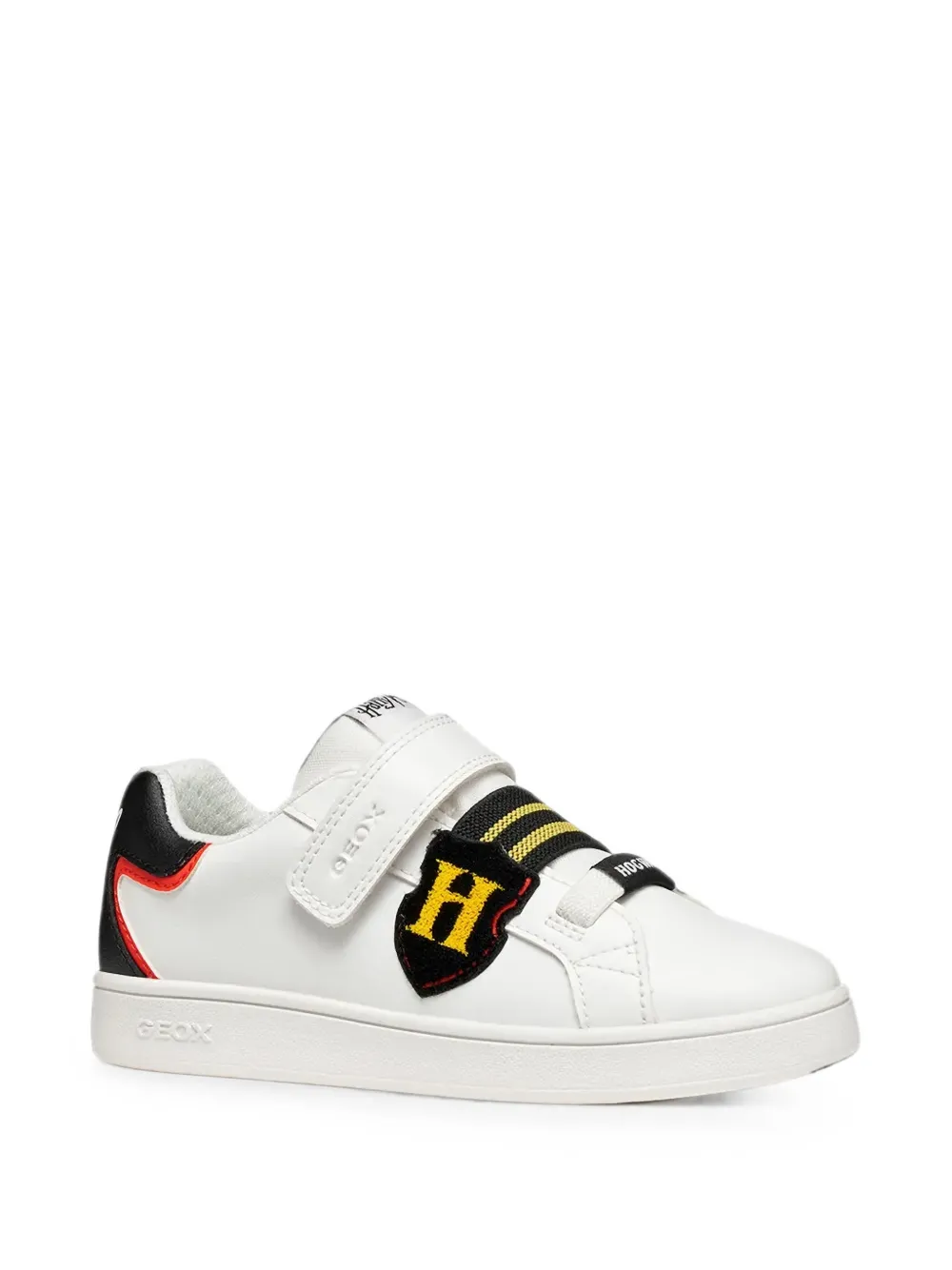 Geox Kids Eclyper sneakers met klittenband en logo-patch Wit