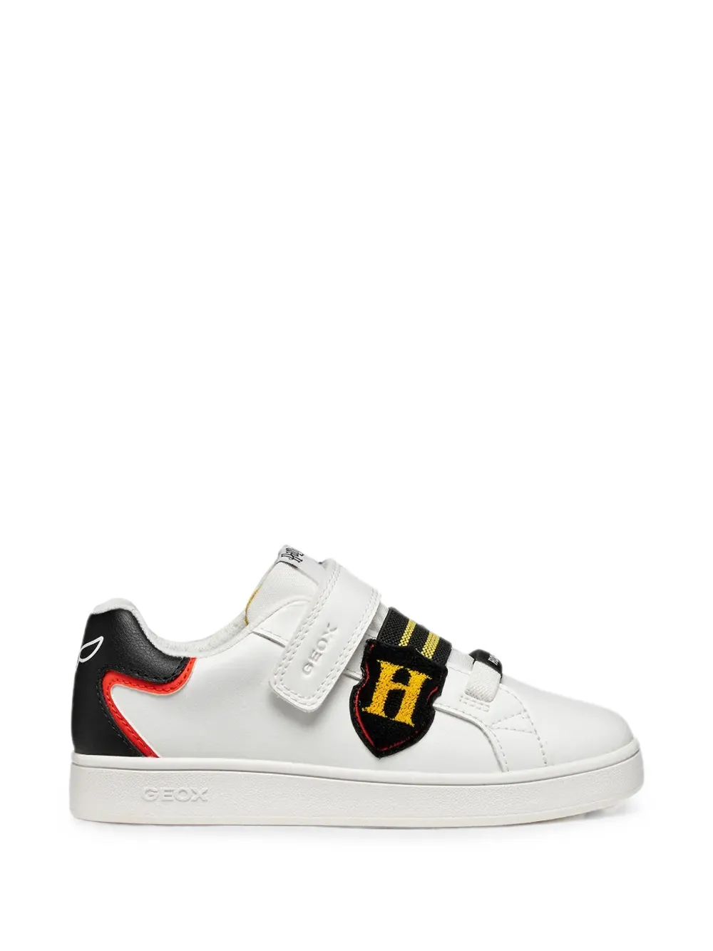 Geox Kids Eclyper sneakers met klittenband en logo-patch Wit