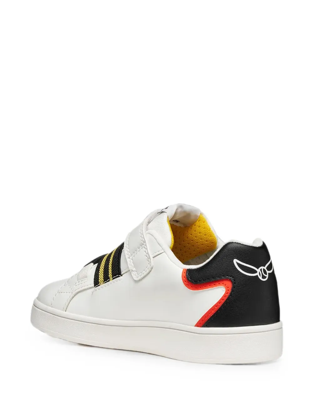 Geox Kids Eclyper sneakers met klittenband en logo-patch Wit