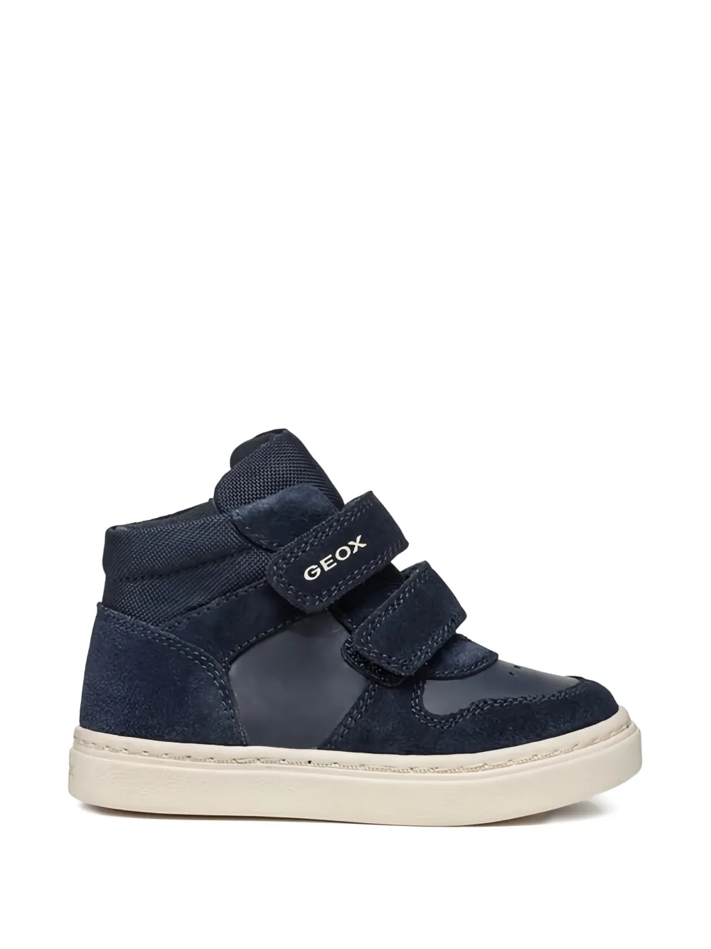 Geox Kids Nashik hi-top strap sneakers Blauw