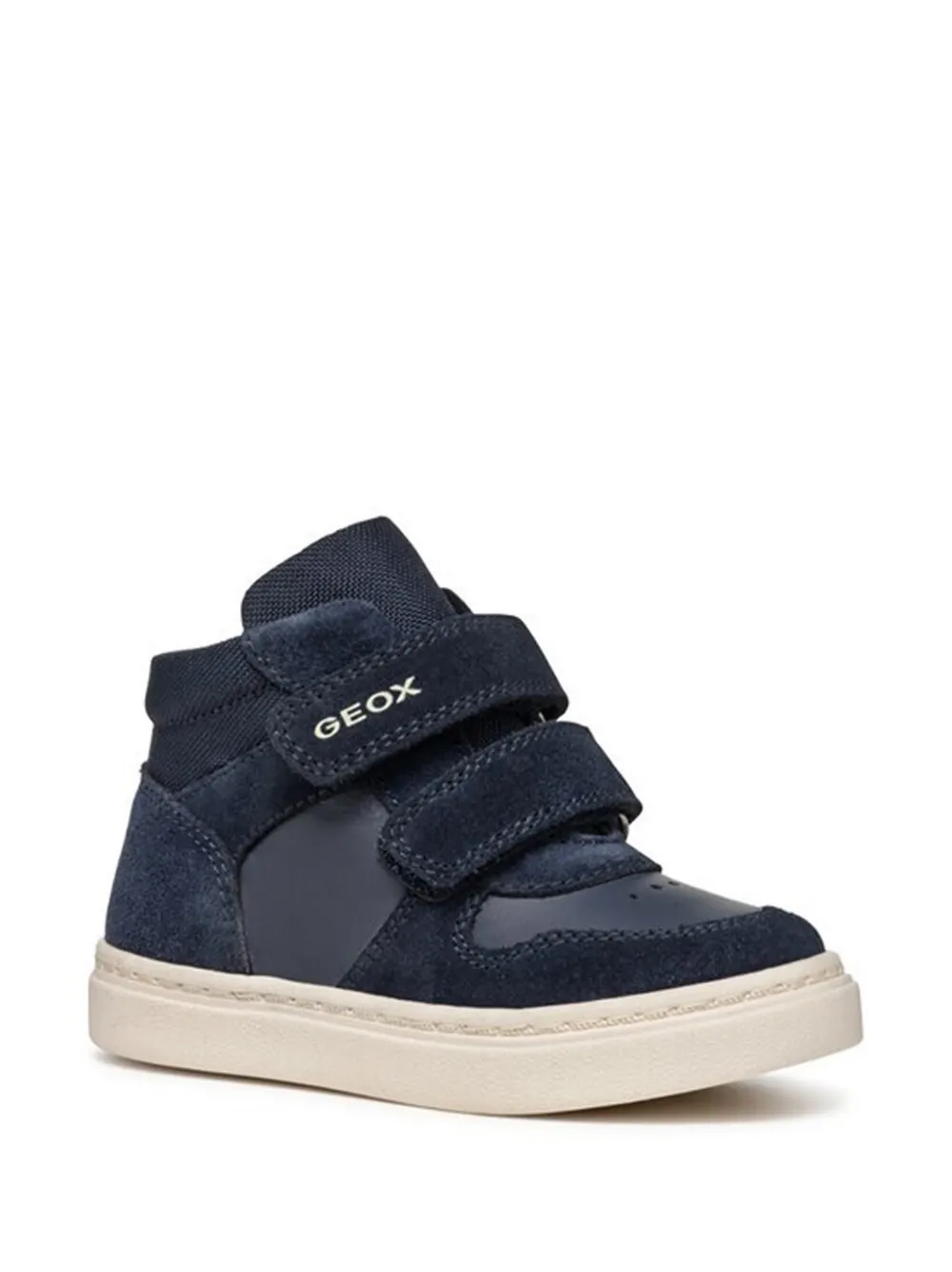 Geox Kids Nashik hi-top strap sneakers Blauw