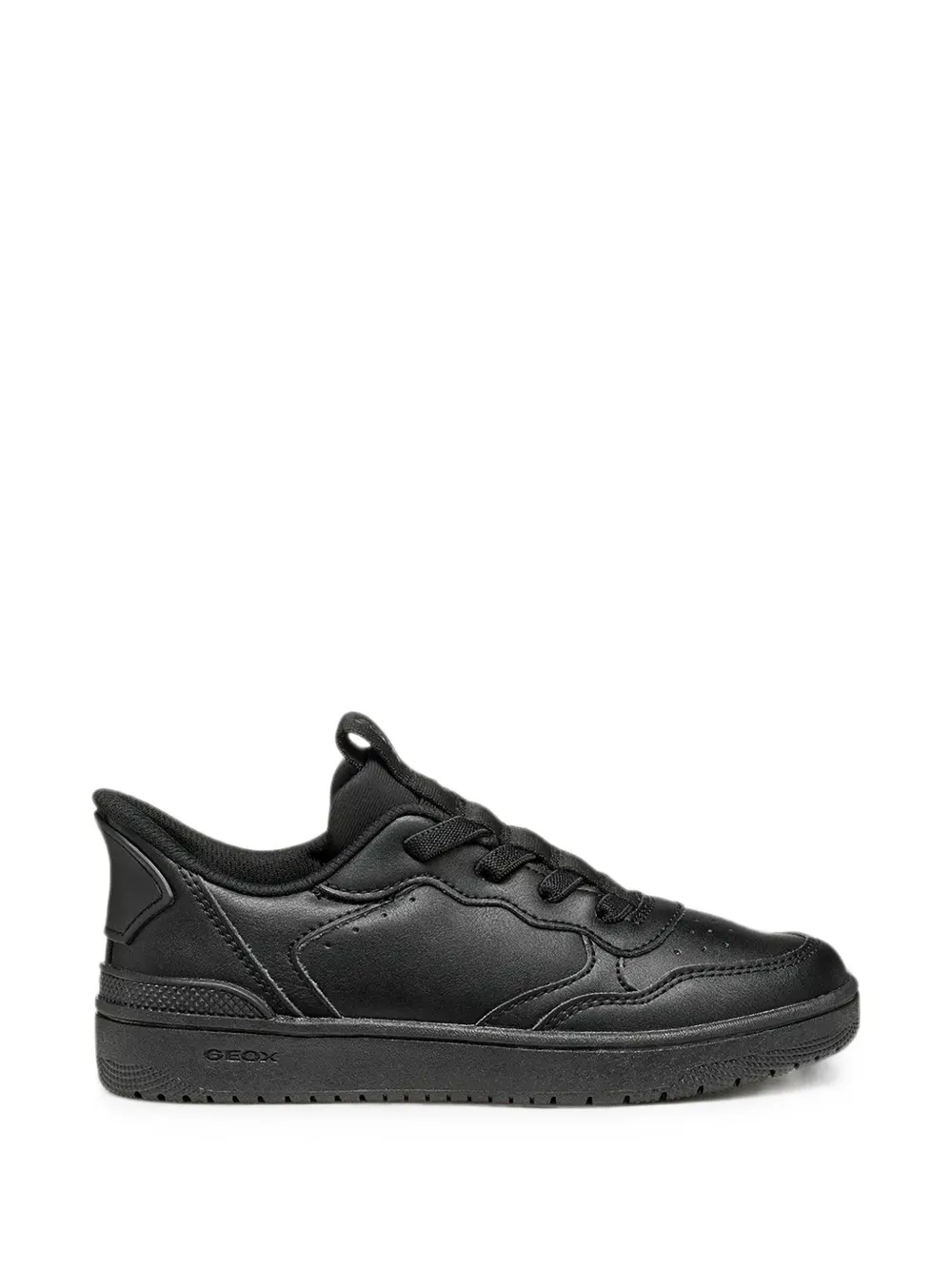 Geox Kids Washiba perforated panelled sneakers Zwart