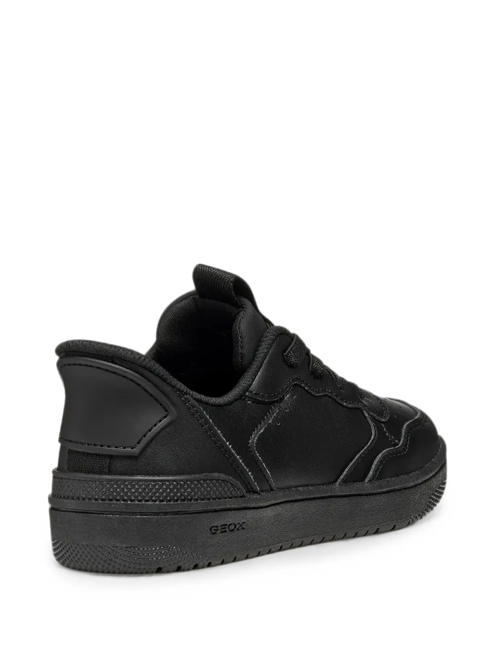 Geox Kids Washiba perforated panelled sneakers Zwart