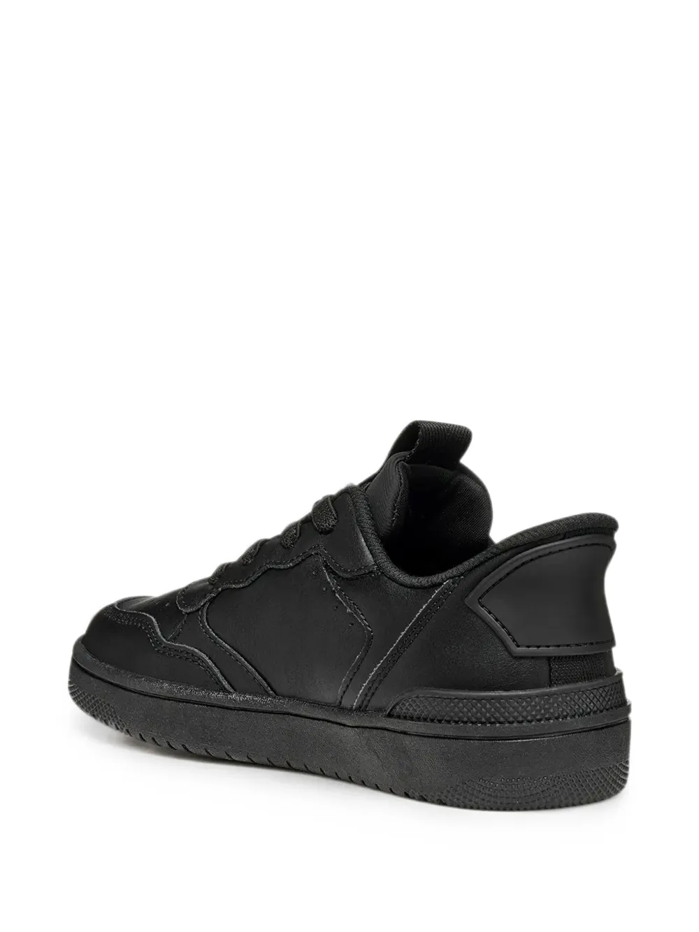 Geox Kids Washiba perforated panelled sneakers Zwart