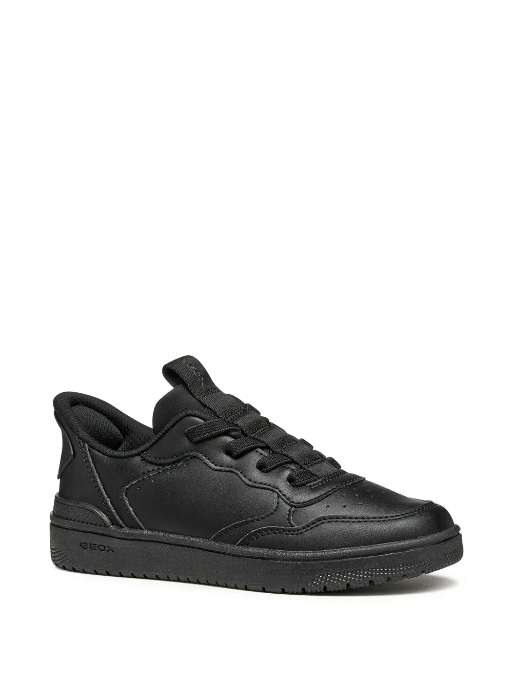 Geox Kids Washiba perforated panelled sneakers Zwart