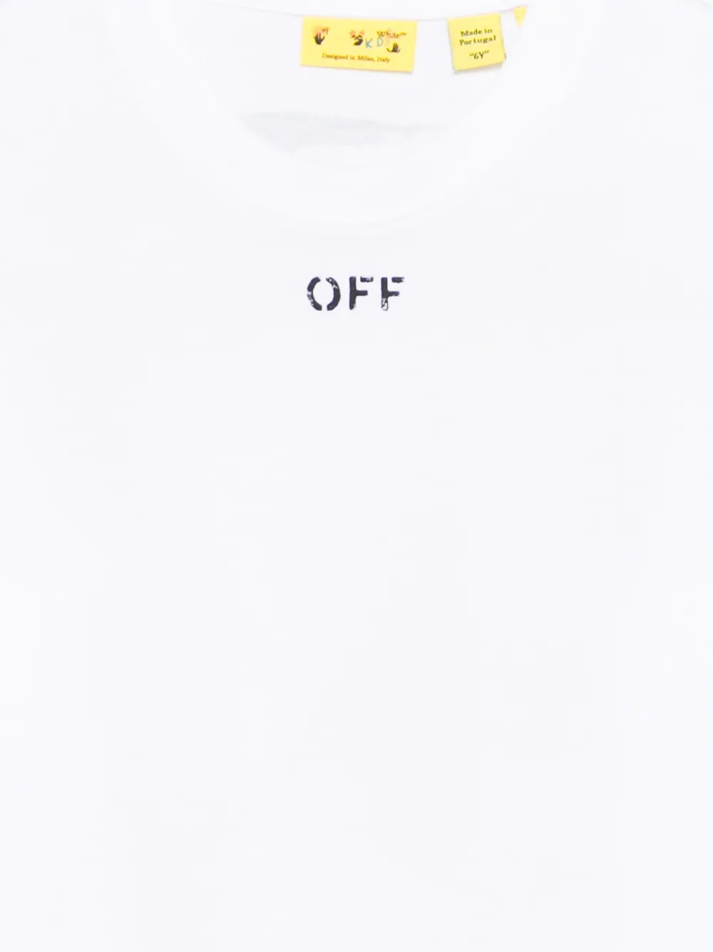 Off-White Kids T-shirt met logoprint Wit