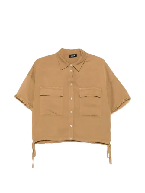DIXIE patch-pocket fringed shirt