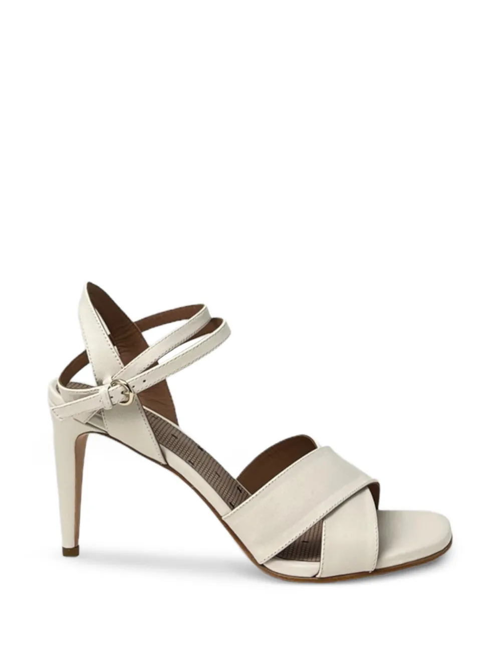 RED(V) Sandalen met gekruiste bandjes Beige