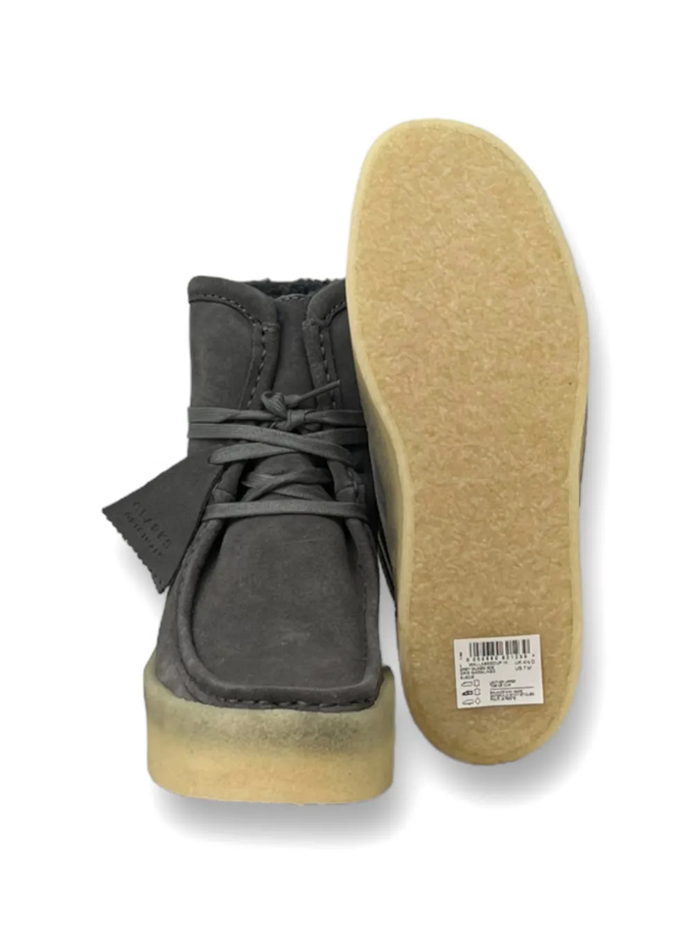 Clarks wallabee lace-up boots Grijs