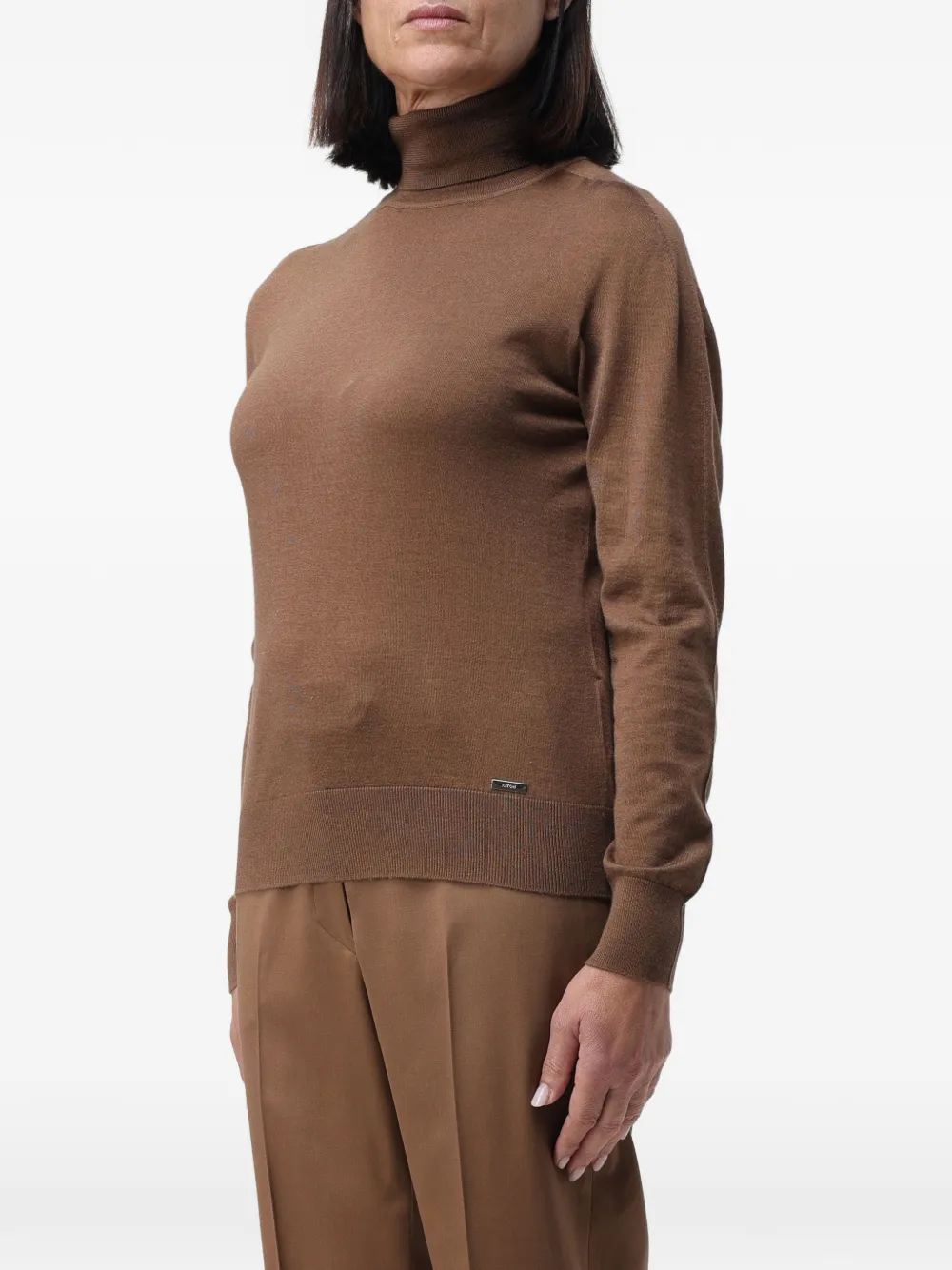  Kiton High-neck Sweater - Brown 