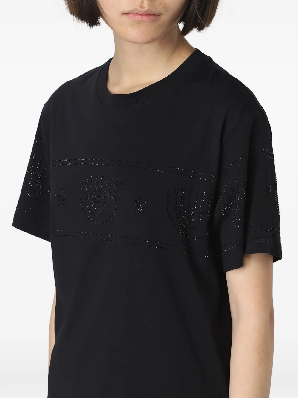 Chiara Ferragni Logomania T-shirt Zwart