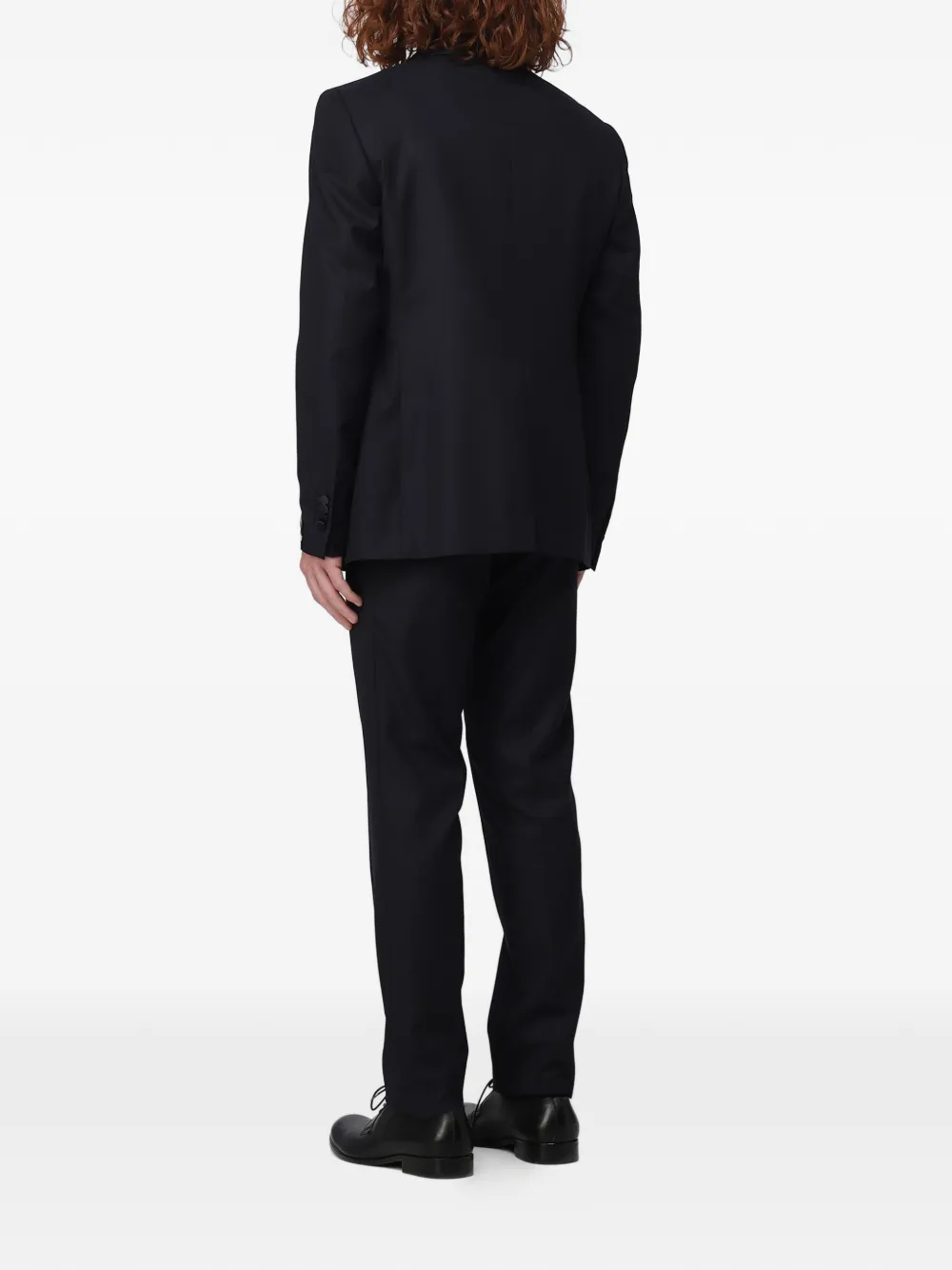 Tagliatore Blazer met sjaalrevers Blauw