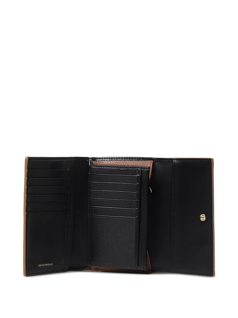 Emporio Armani Portemonnee met textuur Bruin