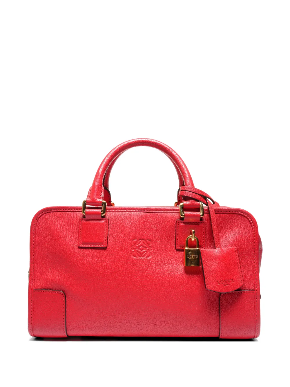 Loewe Pre-Owned 1990s Amazona 28 leather tote bag - Rosso