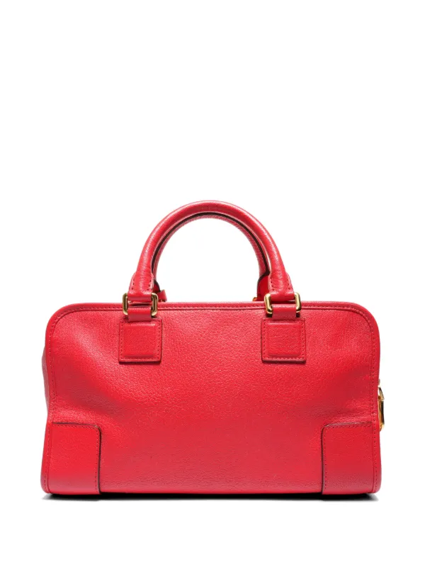 Loewe Pre-Owned 1990s アマソナ 28 レザーハンドバッグ | レッド 
