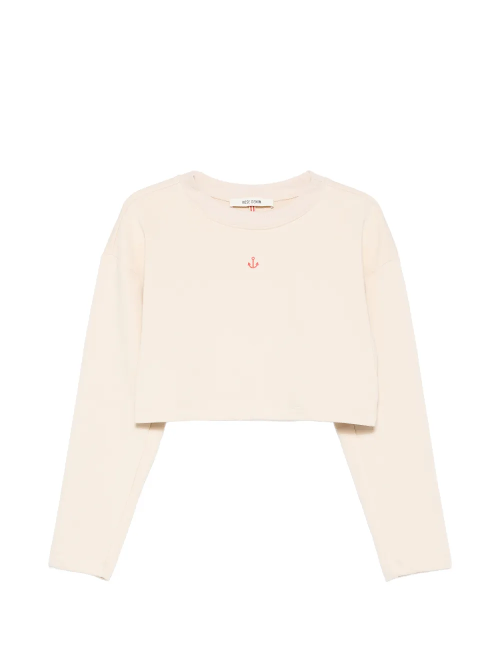 Merci anchor-print cropped sweatshirt - Toni neutri