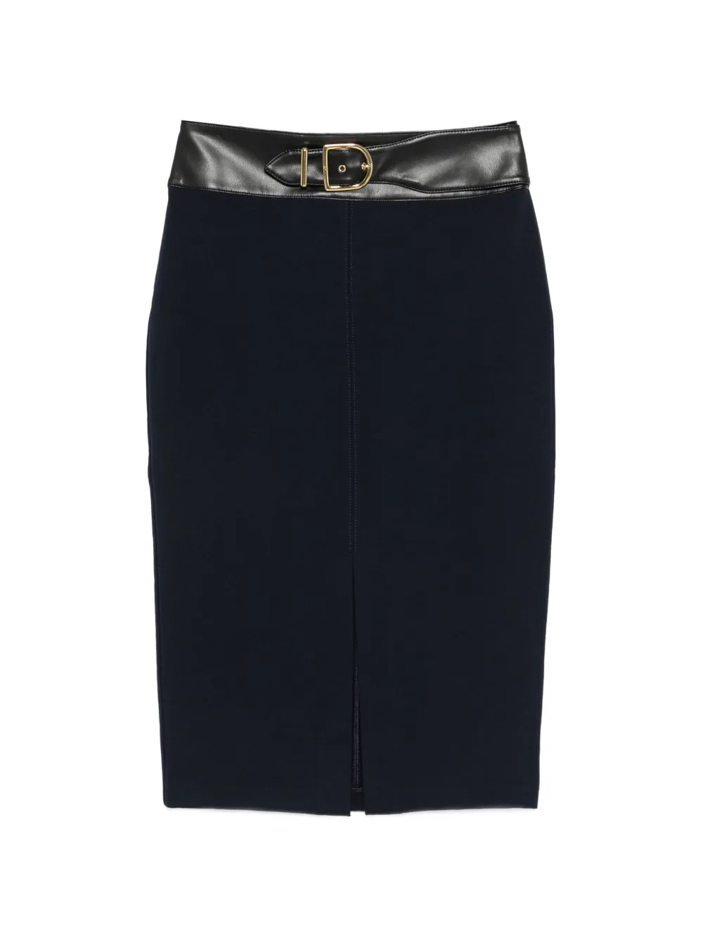 Lauren Ralph Lauren belt midi skirt - Blu