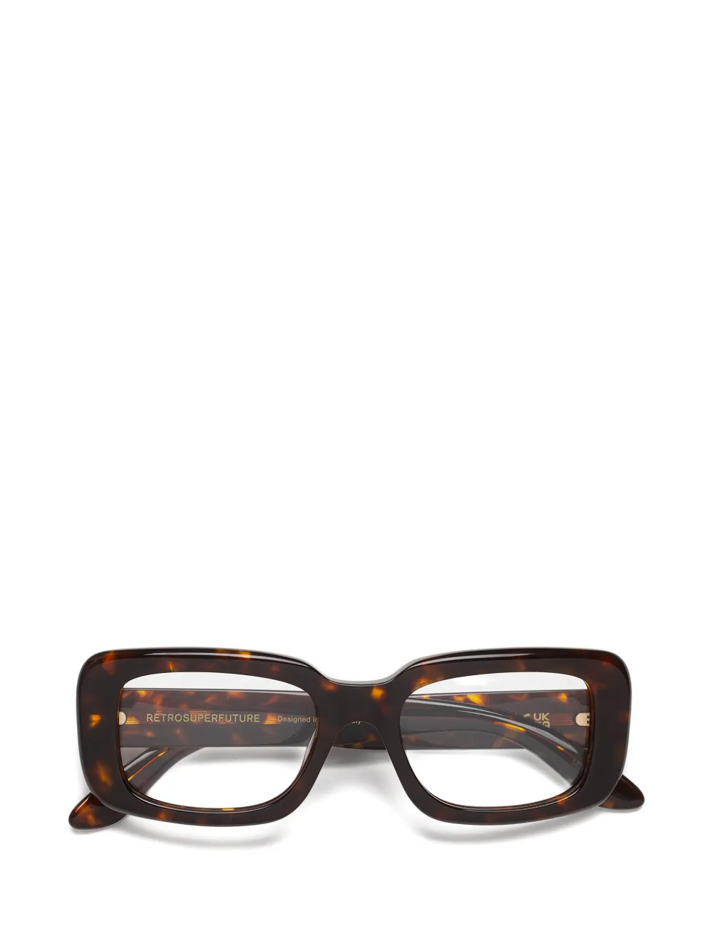 Retrosuperfuture Square Frame Glasses In Brown