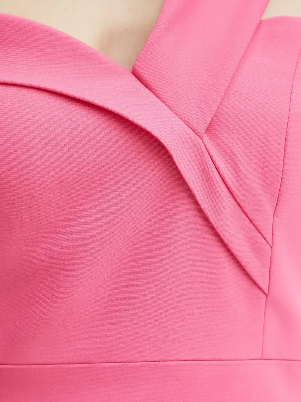 Morgan one-shoulder slit-detail mini dress Roze