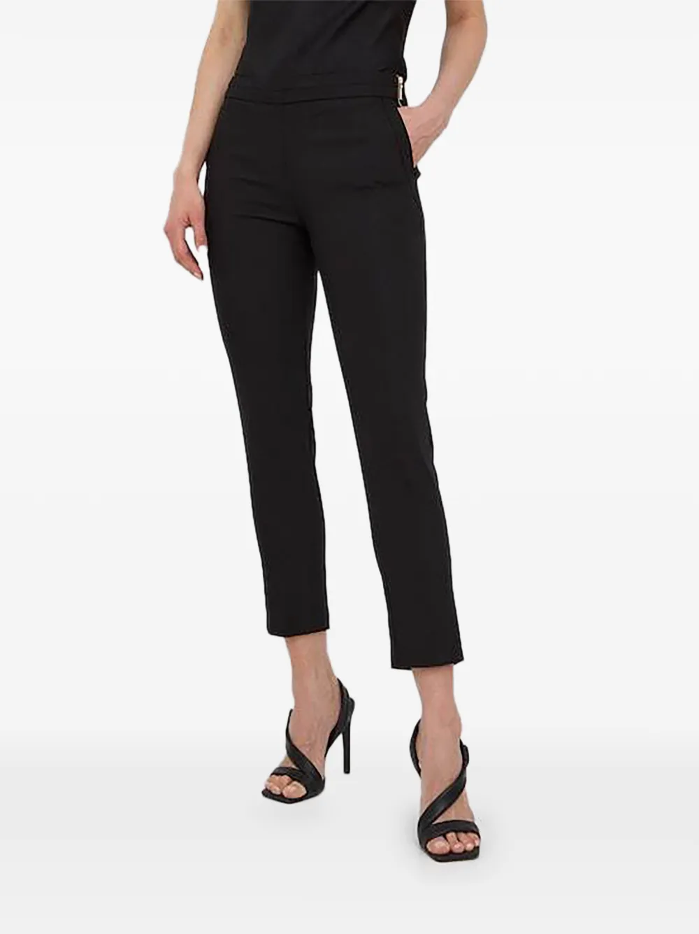 Morgan Zip Trousers In Black