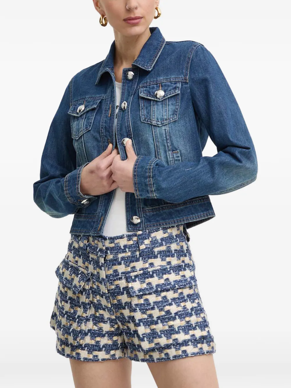 Morgan Jacke mit Knöpfen - Blau