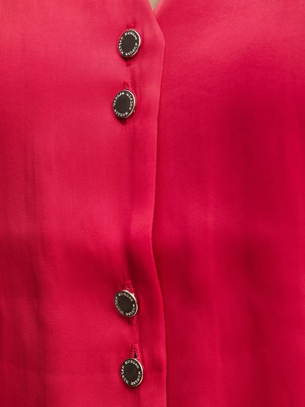 Morgan Button-up shirtjack met borstzak Roze