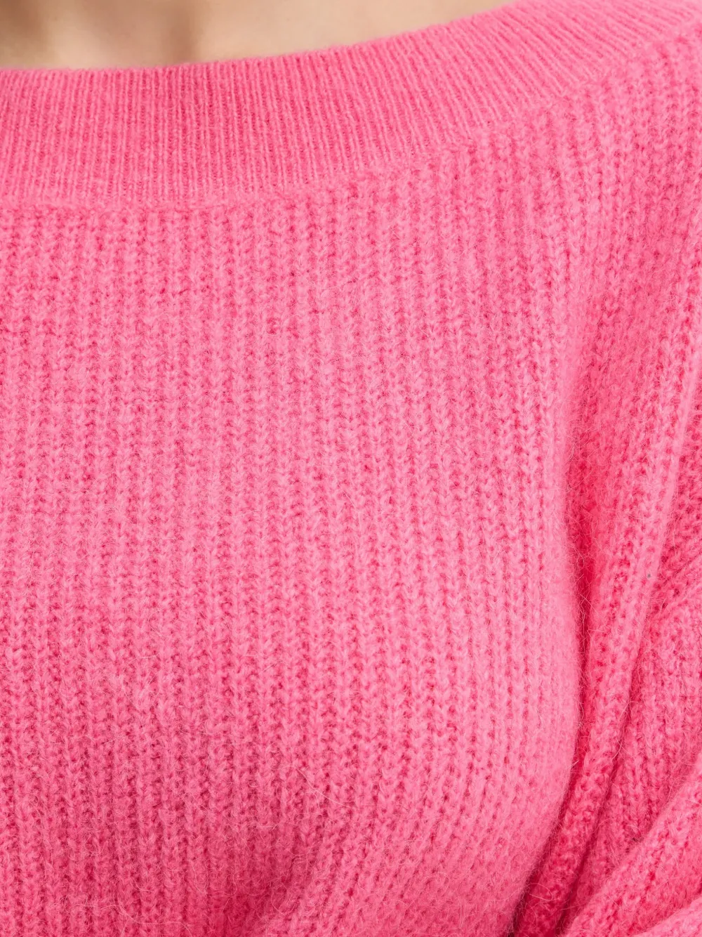 Morgan round-neck sweater Roze