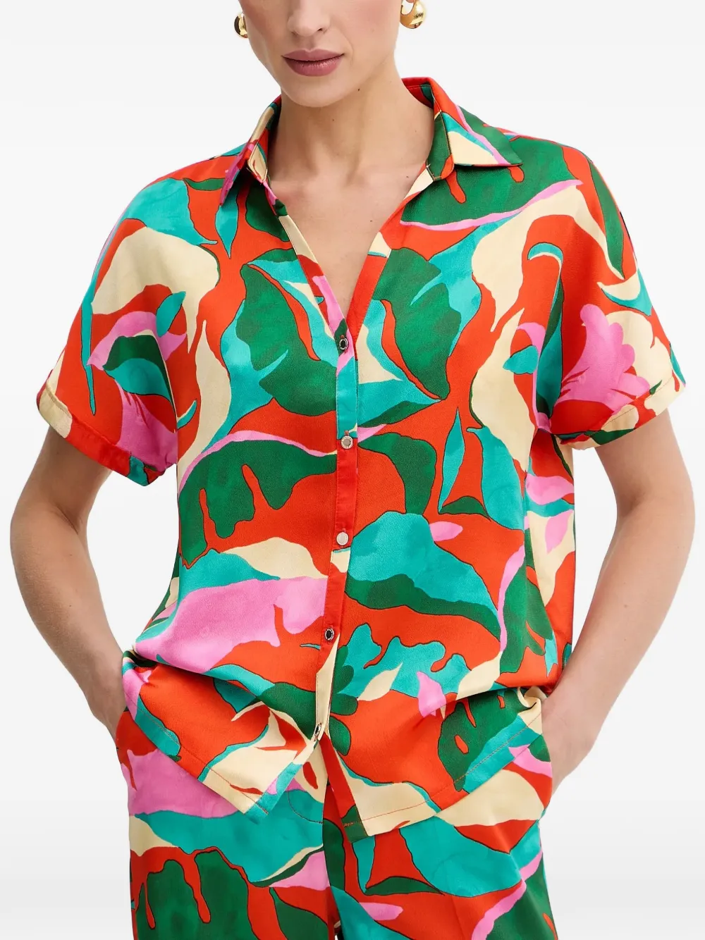Morgan Hemd Mit Abstraktem Print In Multi