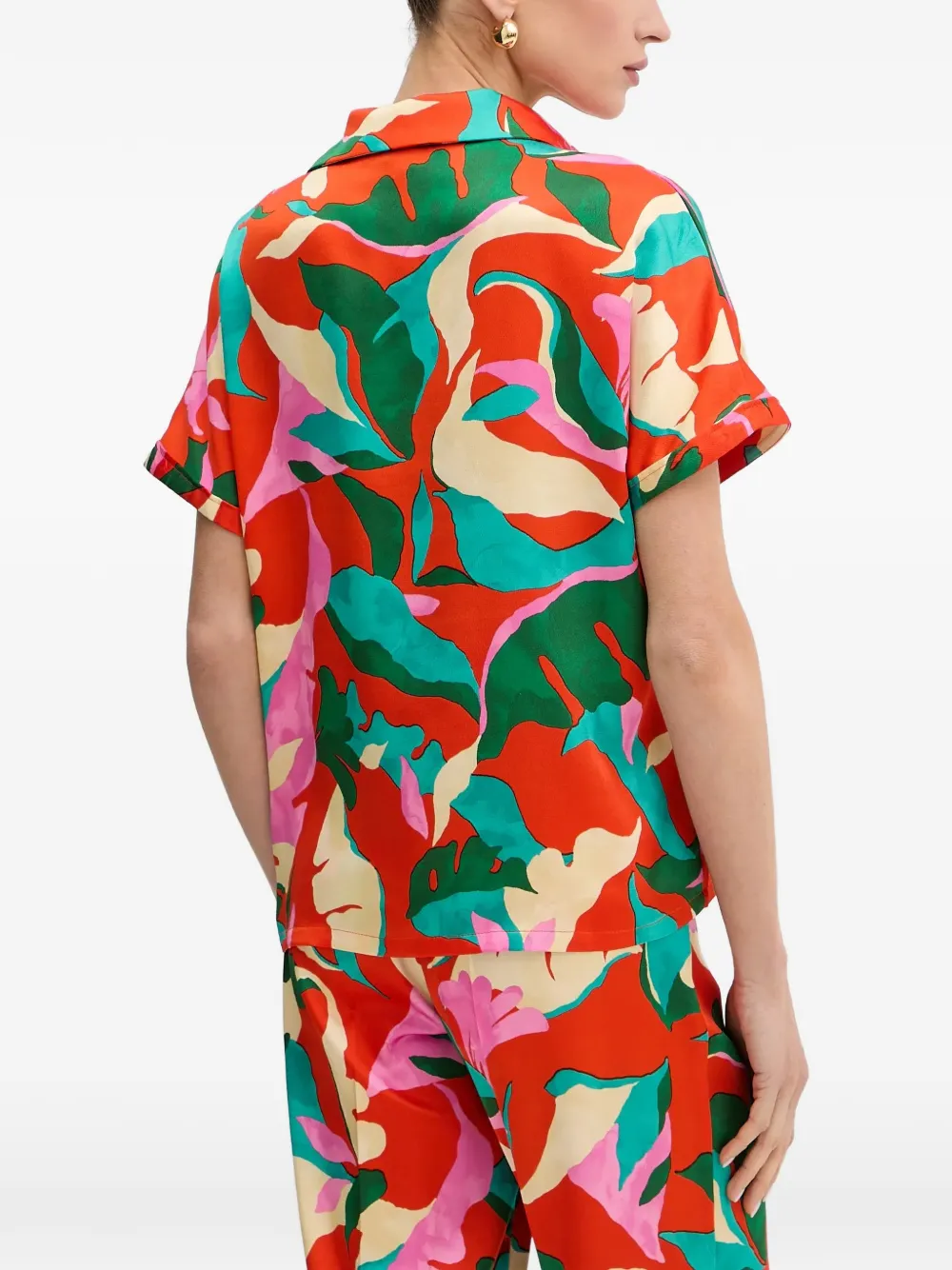 Morgan Overhemd met abstracte print Oranje
