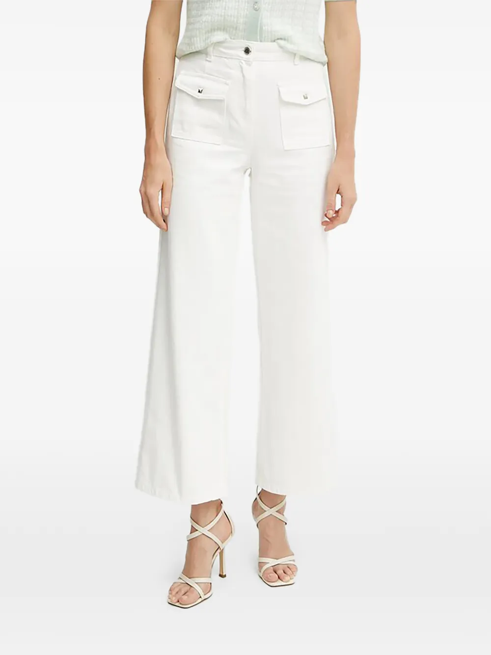 Morgan cropped jeans - Bianco