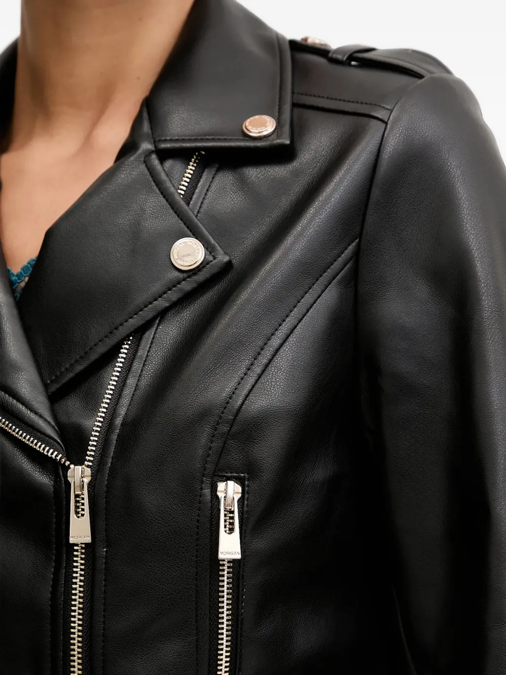 Morgan Gzoom biker jacket Zwart