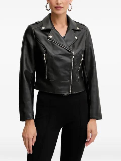 Morgan faux-leather jacket
