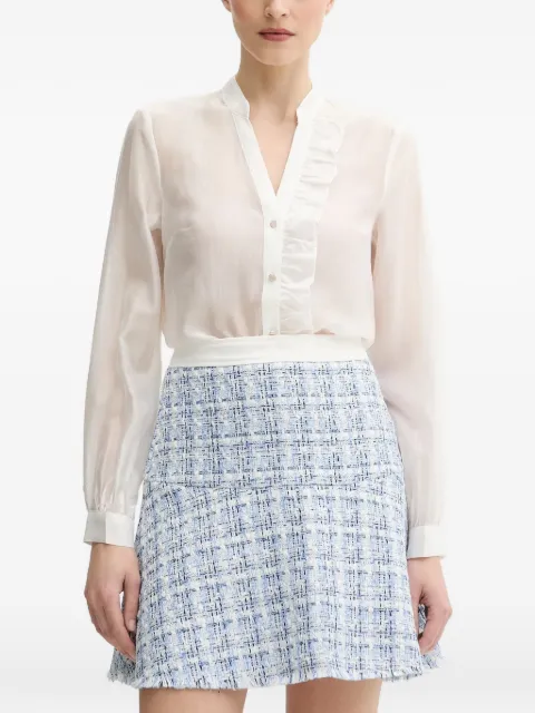 Morgan Cholie ruffled button blouse