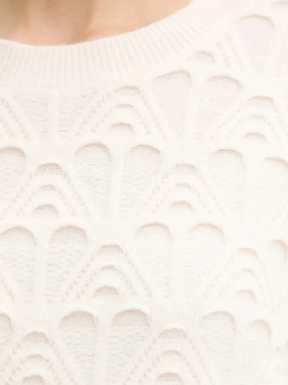 Morgan Gewelfde trui Beige