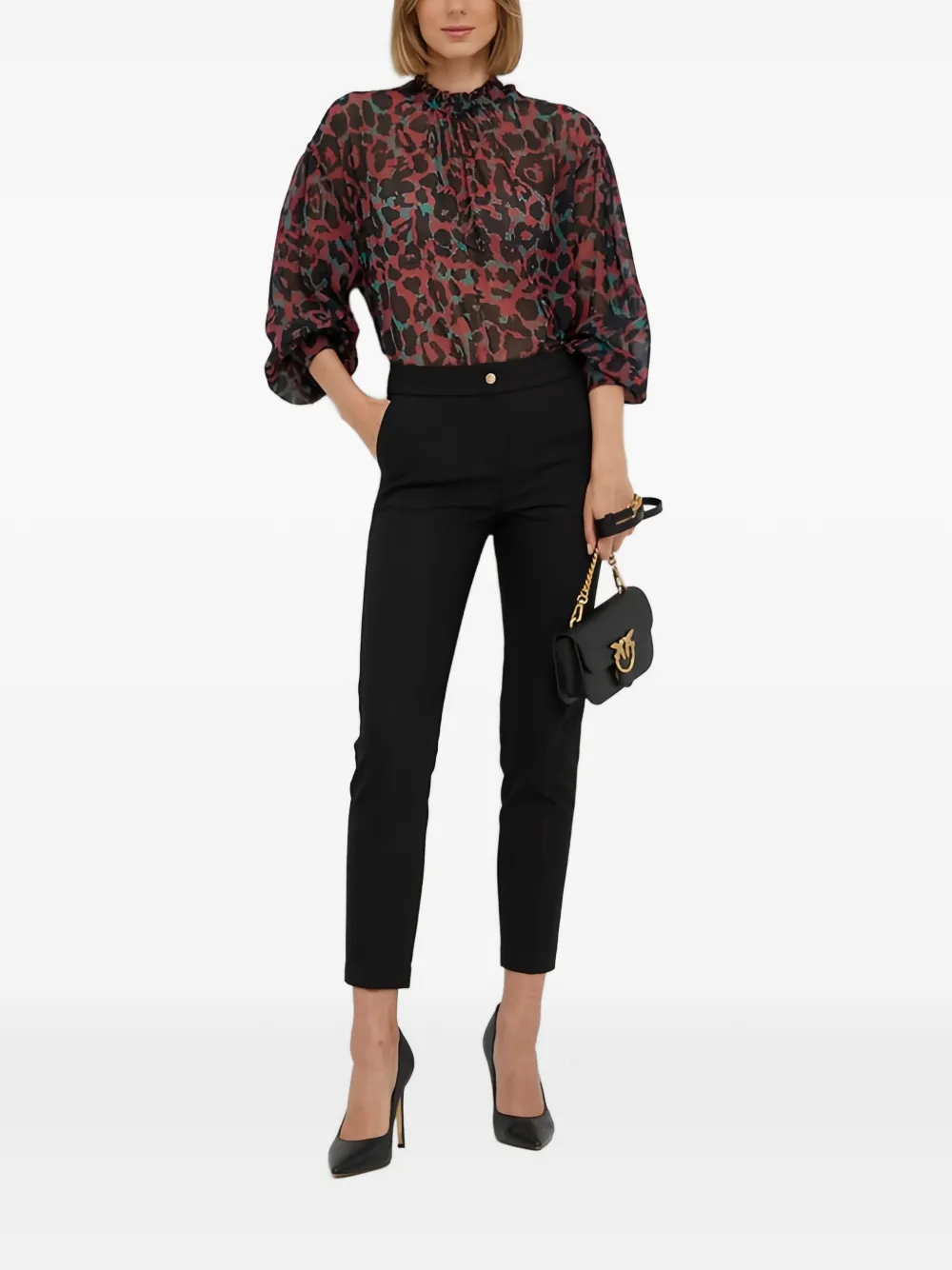  Morgan Pantalones Plime.f - Negro 