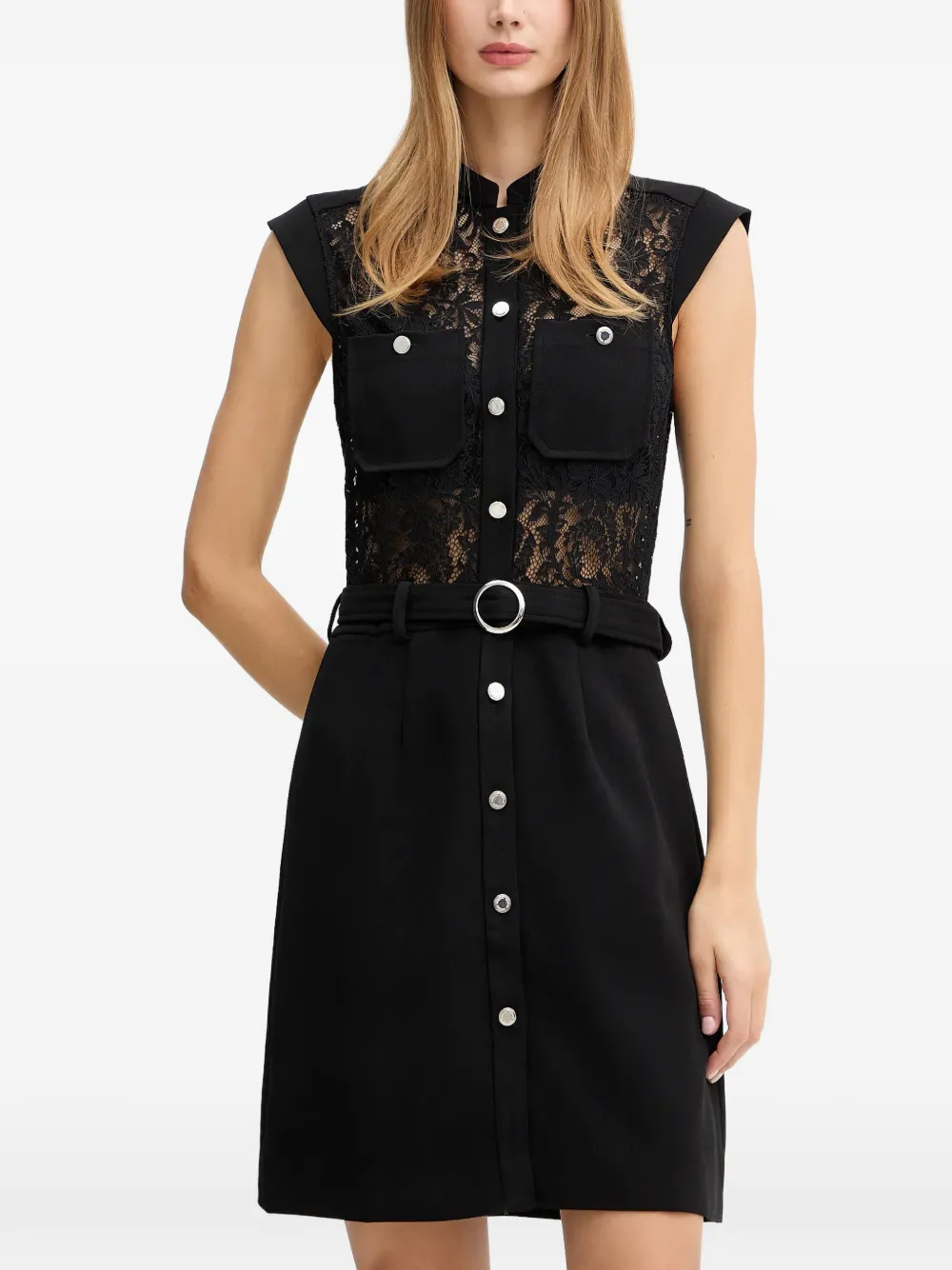 Morgan Minikleid Mit Gürtel In Black