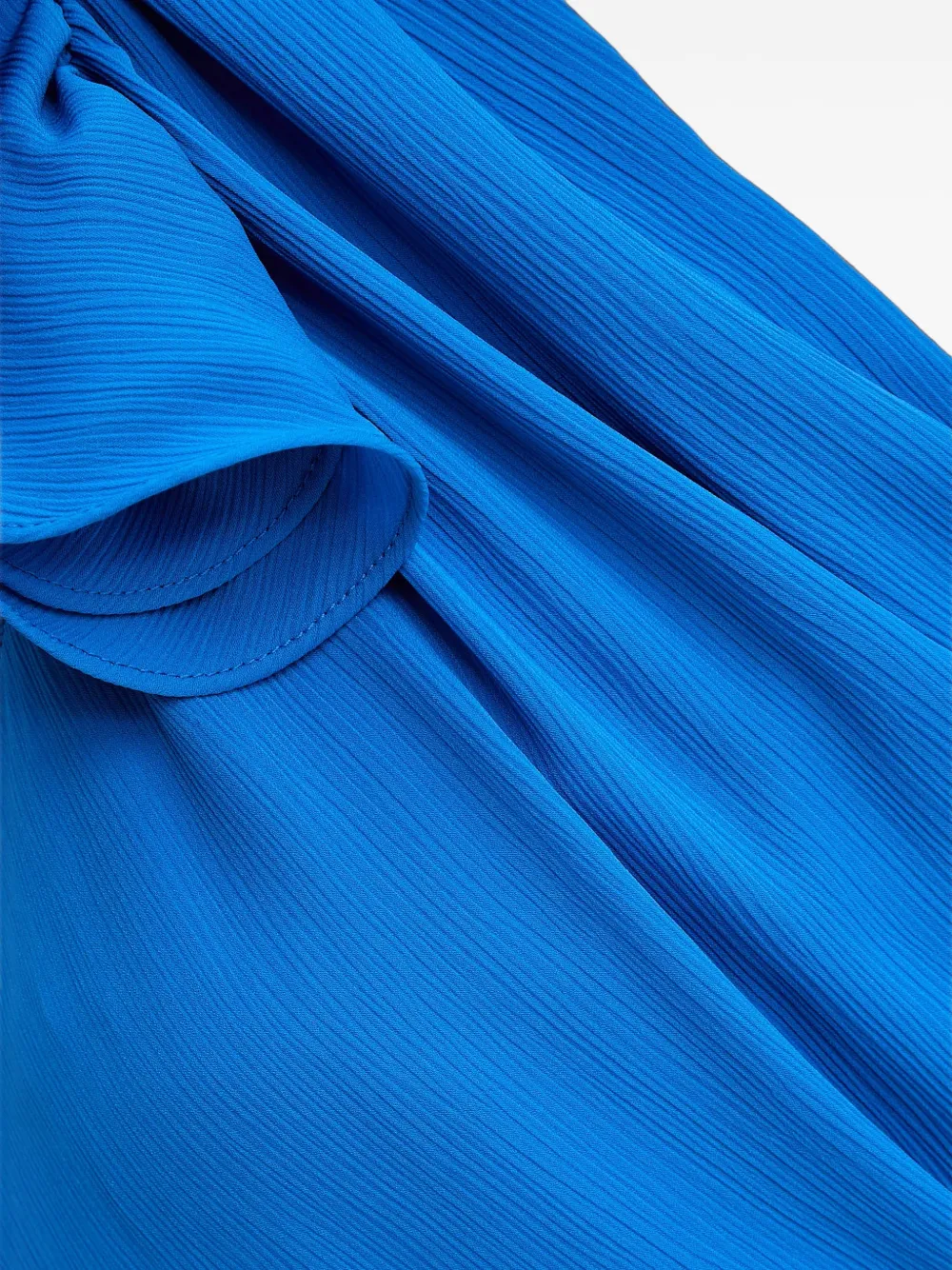 Morgan Asymmetrische mini-jurk met ruches Blauw