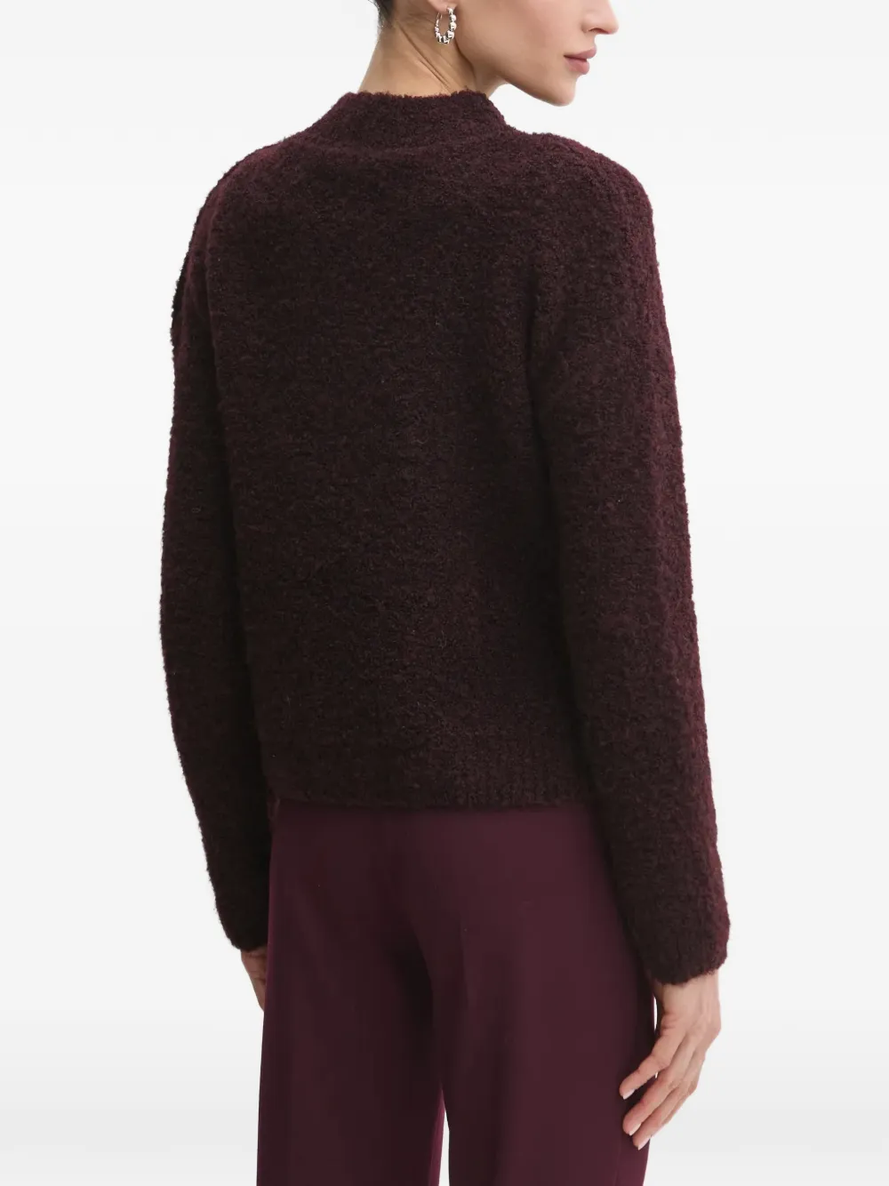 Morgan Mbulle button detail knit sweater Paars