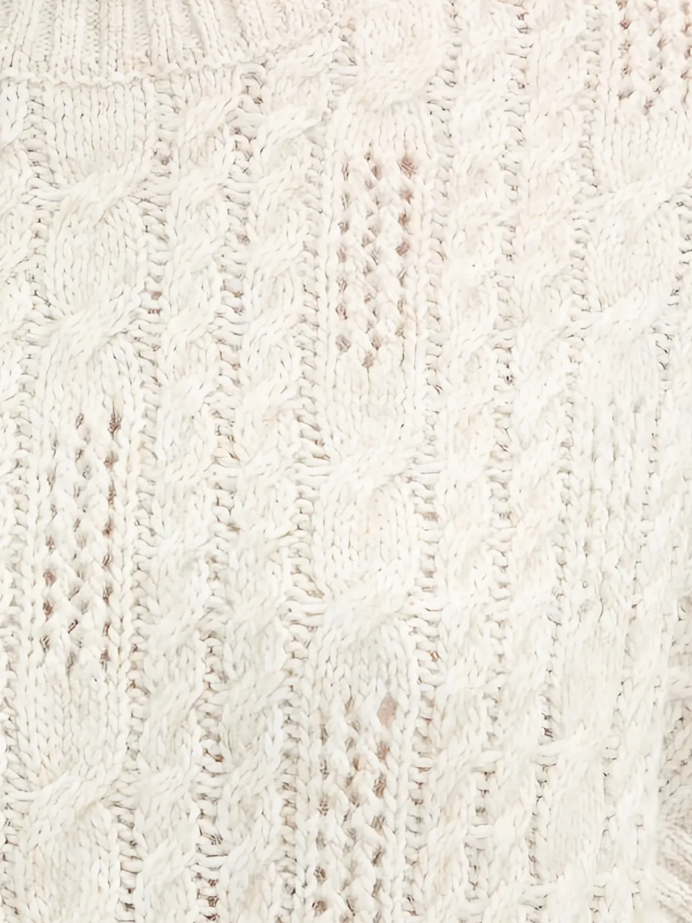 Morgan Kabelgebreide coltrui Beige