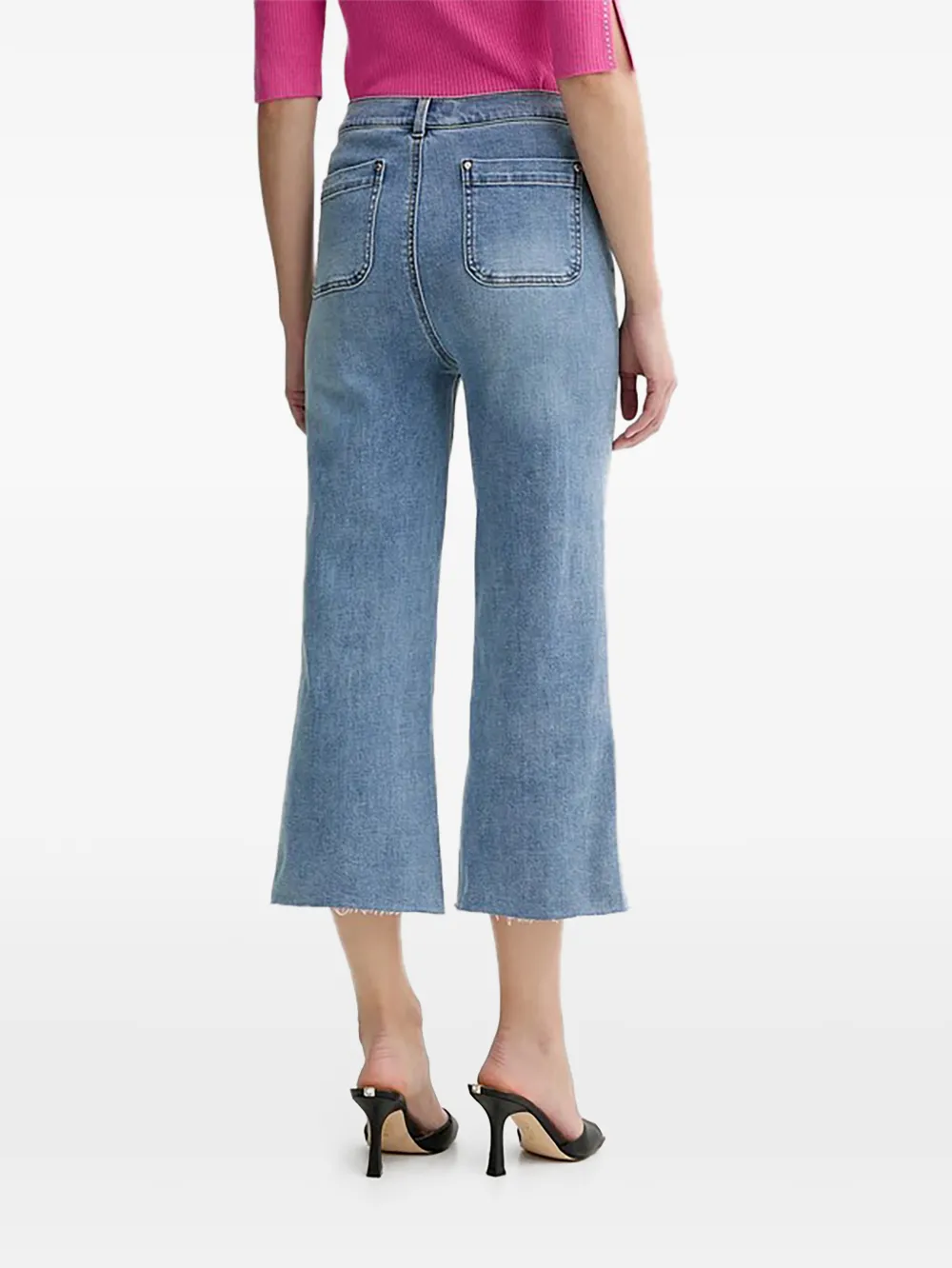 Morgan Pclic cropped jeans met zakken Blauw