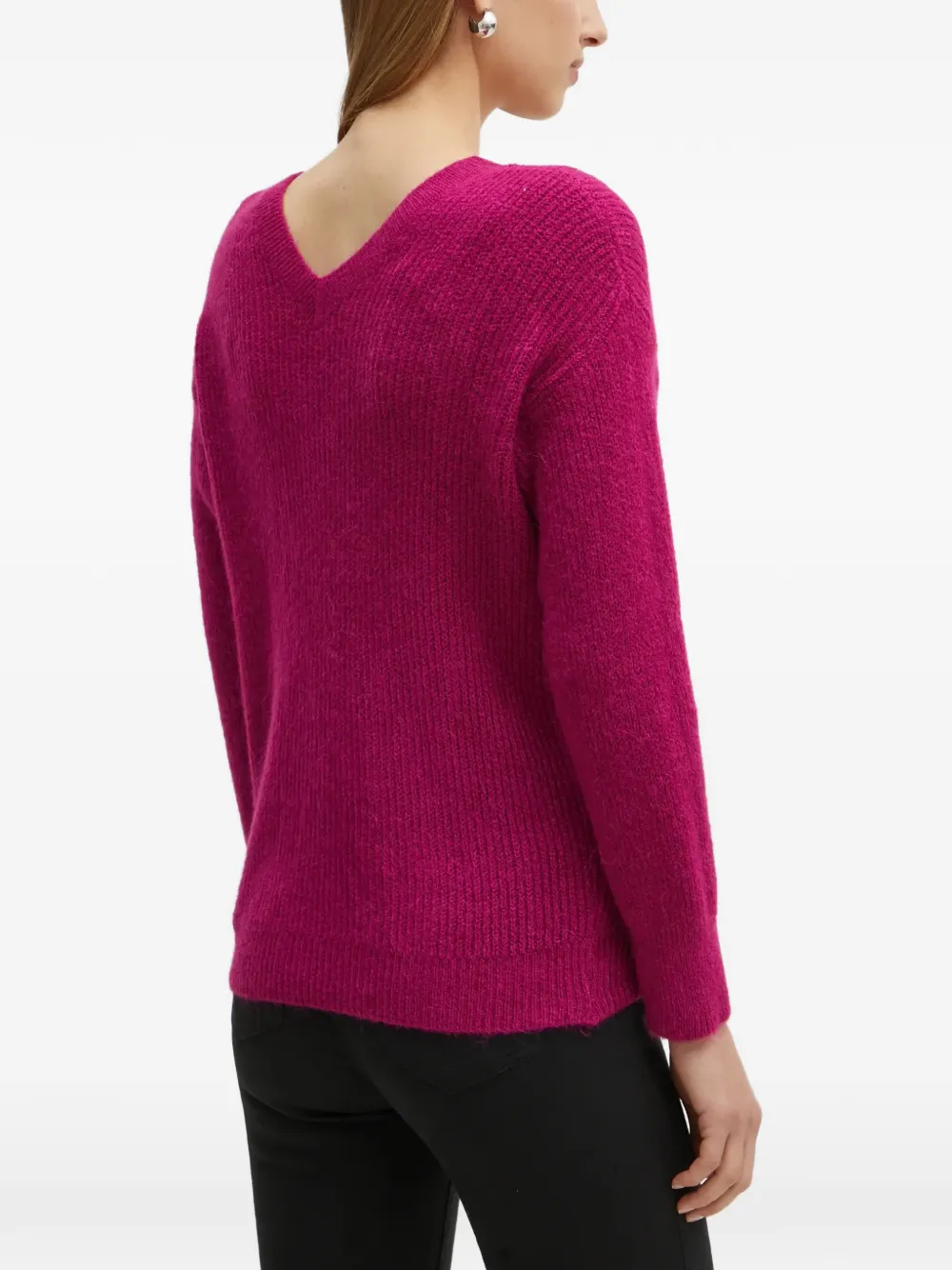 Morgan Trui met V-hals Roze