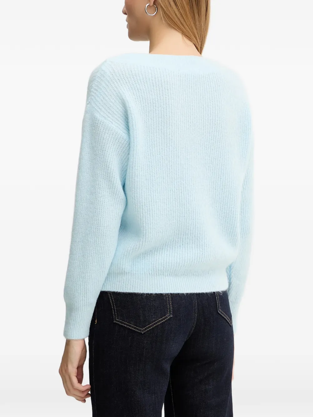Morgan Mreine gebreide trui Blauw