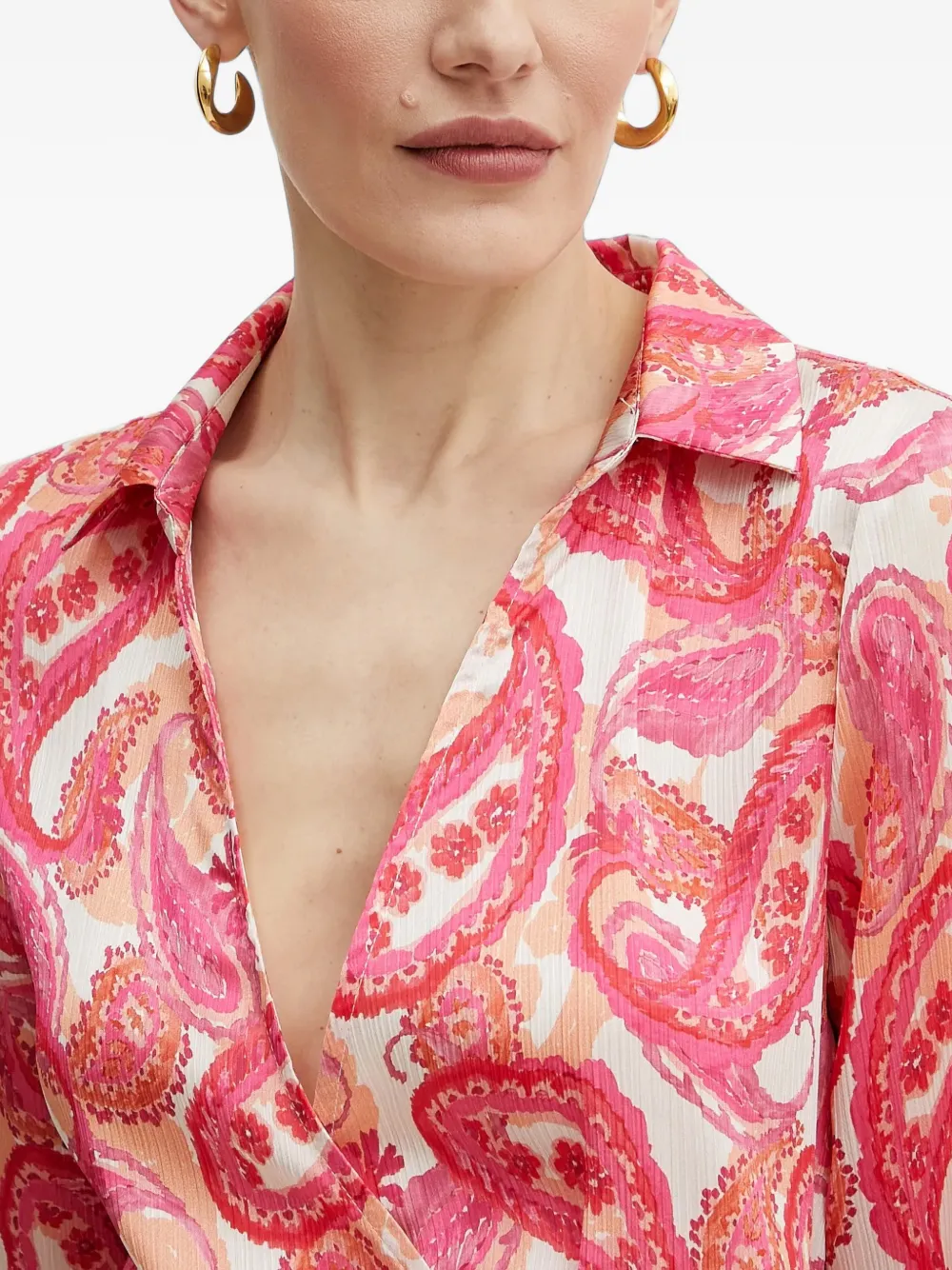 Morgan Mini-jurk met paisley-print Roze