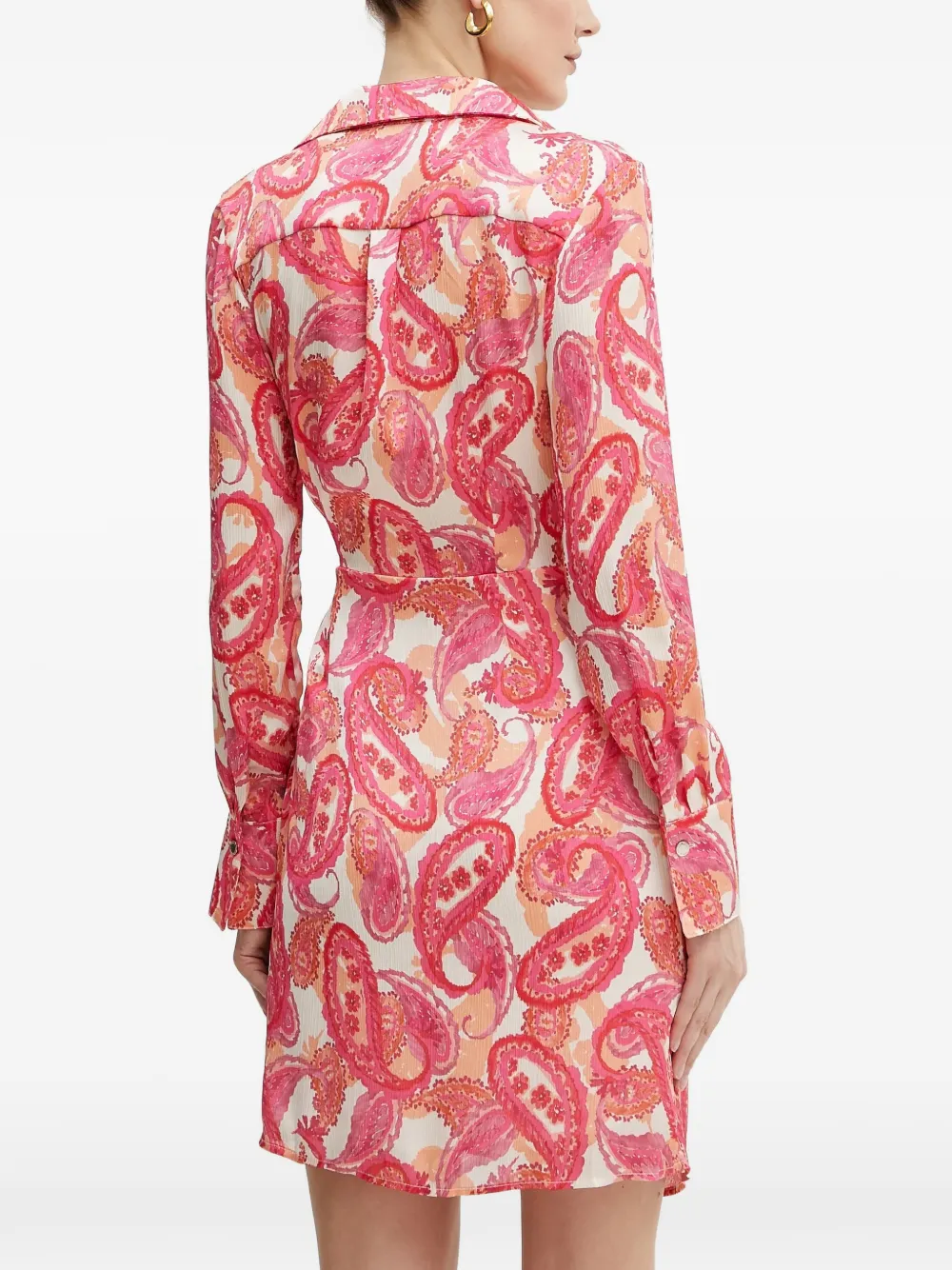 Morgan Mini-jurk met paisley-print Roze