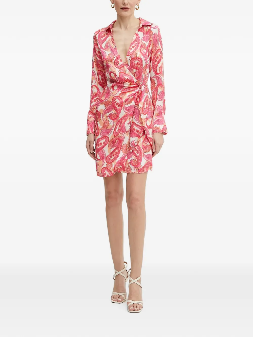 Morgan Mini-jurk met paisley-print Roze