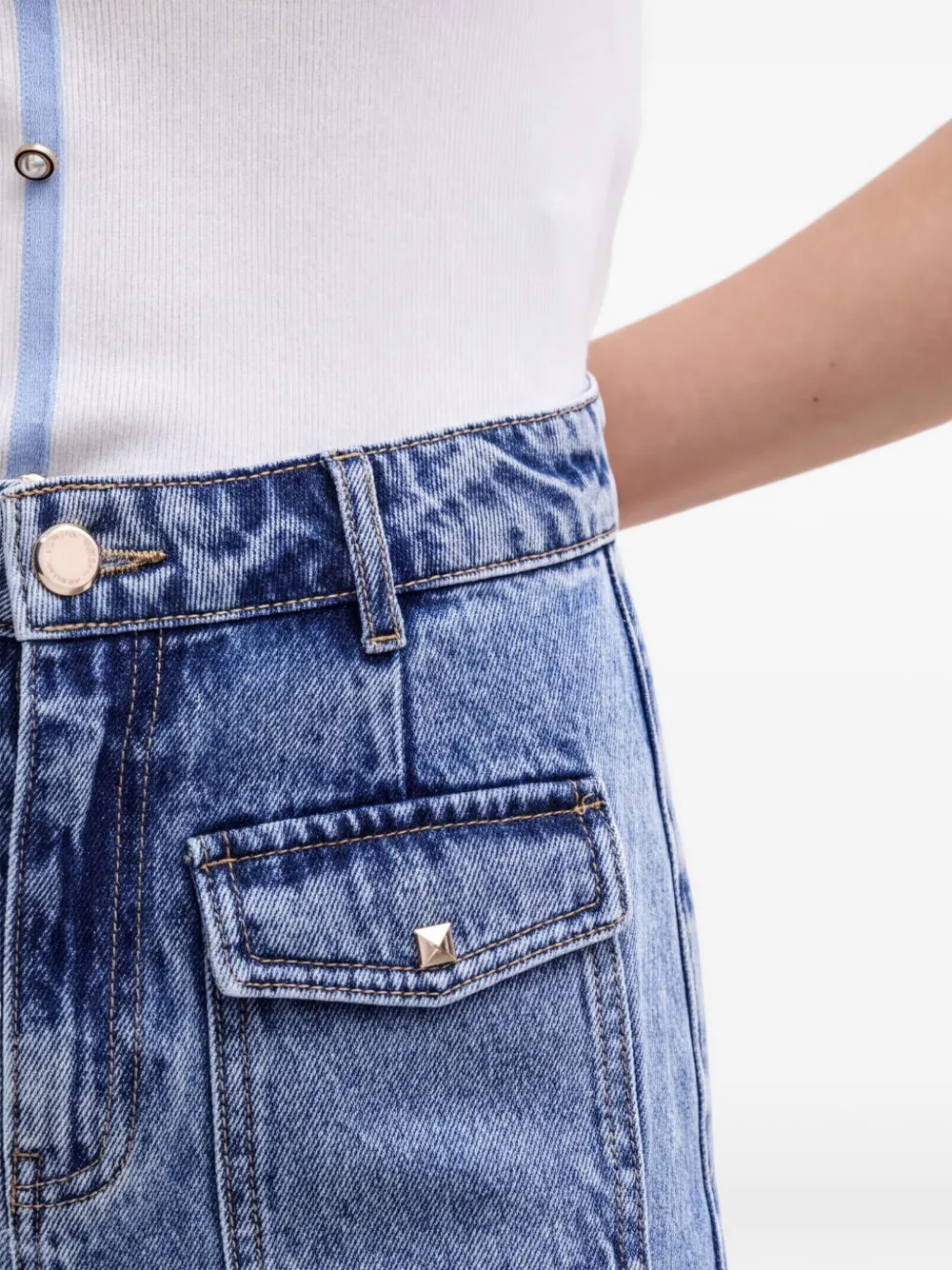 Morgan Jeans con tasche - Blu